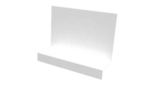Примыкание боковое фальц 25x65x130 мм, 9003 сигнальный белый глянцевый