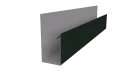 Планка П-образная Блок-хаус 30x30x2000 мм, 6009 пихтовый зеленый матовый